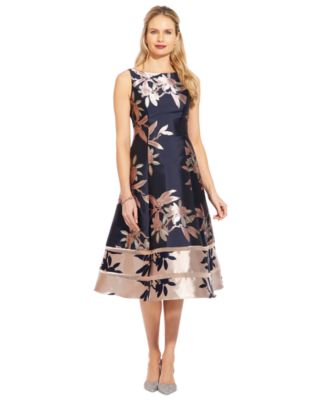 Adrianna Papell - Jacquard A-Line Dress