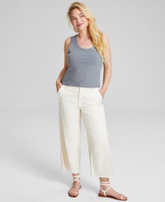 And Now This - Women's Scoop-Neck Rib-Knit Sleeveless Tank Top