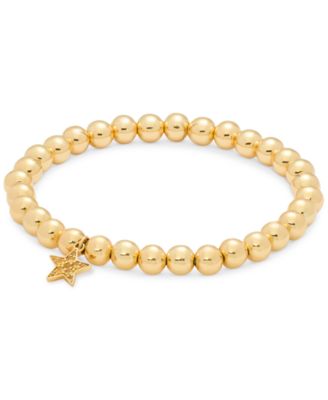 kate spade new york - Gold-Tone Rainbow Joy Star Charm Stretch Bracelet