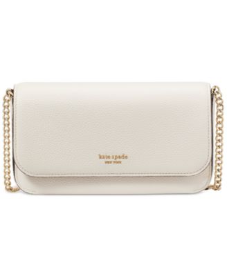 kate spade new york - Ava Pebbled Leather Flap Chain Wallet