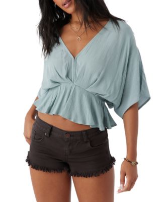O'Neill - Juniors' Carey Cropped Kimono Top