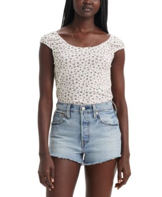Levi's - Women's Lucille Crewneck Cotton Short-Sleeve Top
