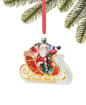Macy's - 2024 Sleigh Santa Ornament