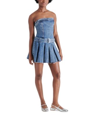 Steve Madden - Women's Rowe Strapless Denim Dress