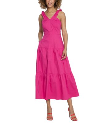 Maggy London - Women's Sleeveless Flutter-Strap Dress