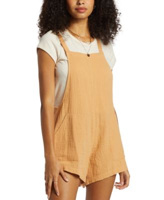 Billabong - Juniors' Beach Crush Sleeveless Cotton Gauze Romper