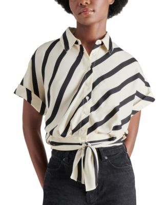 Steve Madden - Women's Tori Printed Button-Front Top