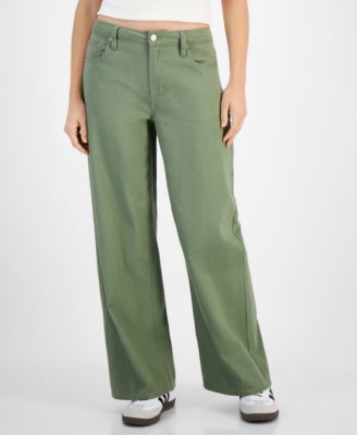 Vanilla Star - Juniors' Mid-Rise Wide-Leg Jeans