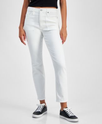 Tinseltown - Juniors' Slim Straight Utility Pocket Jeans