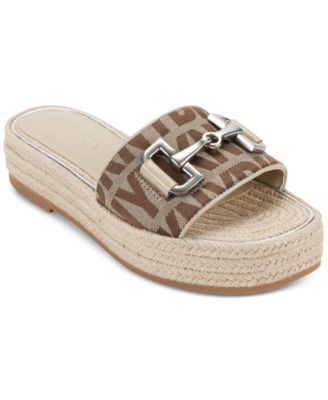 DKNY - Women's Fiona Hardware Espadrille Platform Sandals