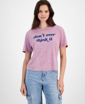 Rebellious One - Juniors' Don't Overthink It Graphic T-Shirt