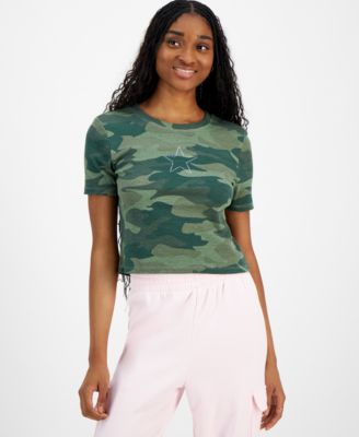 Grayson Threads, The Label - Juniors' Camo Embellished-Star T-Shirt