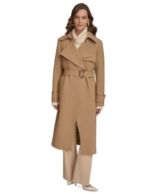 Donna Karan New York - Women's Belted Notched-Collar Trench Coat
