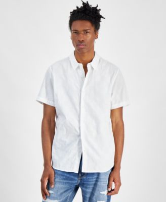 GUESS - Men's Parker Dobby Short-Sleeve Shirt