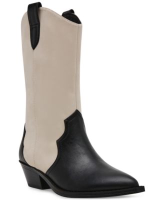 DV Dolce Vita - Women's Korbella Pull-On Constrast Stitch Pointed-Toe Tall Western Boots