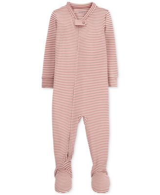 Carter's - Baby Striped One-Piece PurelySoft Footed Pajamas