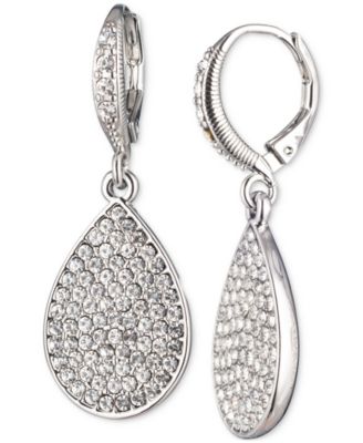 Givenchy - Pav&eacute; Crystal Pear-Shape Drop Earrings