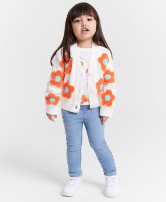 Epic Threads - Toddler Girls Groovy Floral Cardigan