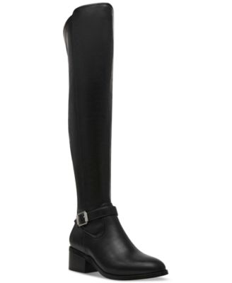 DV Dolce Vita - Women's Elyse Over-The-Knee Buckle Block Heel Boot