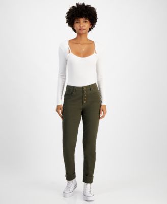 Tinseltown - Juniors' High-Rise Slim-Fit Straight-Leg Jeans