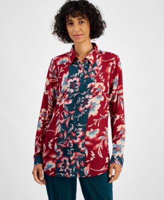 Tahari ASL - Women's Satin Shirt