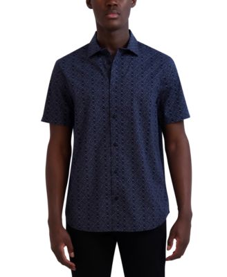 KARL LAGERFELD PARIS - Men's Signature-Print Slim Shirt