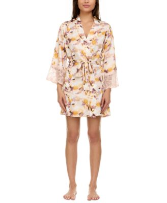 Flora by Flora Nikrooz - Women's Cindy Floral Satin Robe