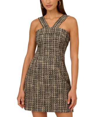 Adrianna by Adrianna Papell - Women's Tweed Mini Sheath Dress