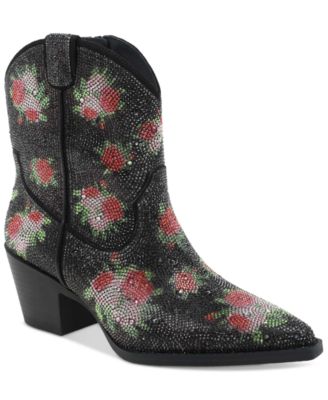 Wild Pair - Lacey Floral Bling Booties