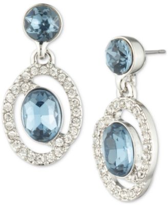 Givenchy - Crystal & Color Stone Drop Earrings