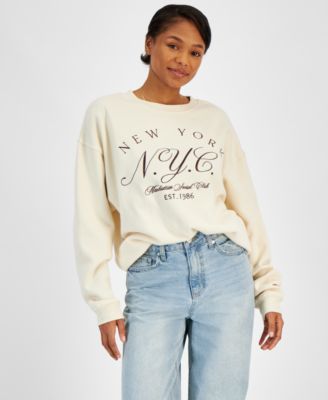 Grayson Threads, The Label - Juniors' NYC Crewneck Sweatshirt