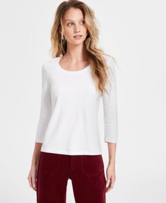 Liverpool Los Angeles - Women's Scoop-Neck Cotton 3/4-Sleeve T-Shirt