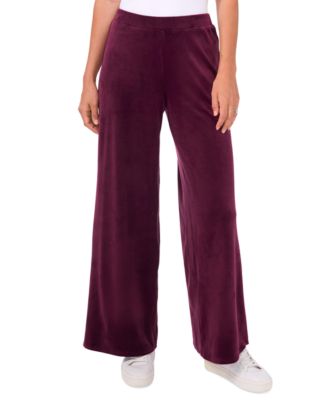 Vince Camuto - Women's Velour Wide-Leg Pull-On Pants