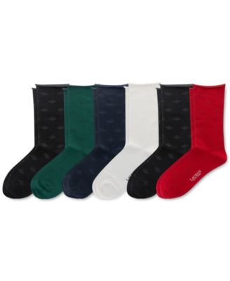 Lauren Ralph Lauren - Women's 6-Pk. Deco Roll-Top Slack Socks