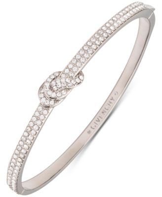 Givenchy - Crystal Pav&eacute; Knot Bangle Bracelet