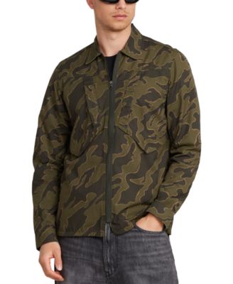 G-Star Raw - Men's Straight-Fit Camouflage Shirt Jacket
