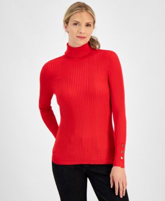 JM Collection - Ribbed Turtleneck Sweater
