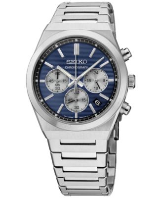 Seiko - Men's Chronograph Essentials Stainless Steel Bracelet Watch 40mm