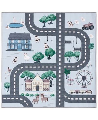Safavieh - Kids Playhouse Washable KPH235M 3'3"x3'3" Round Area Rug