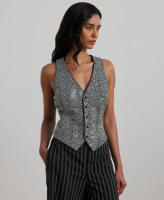 Lauren Ralph Lauren - Women's Sequined Herringbone Vest