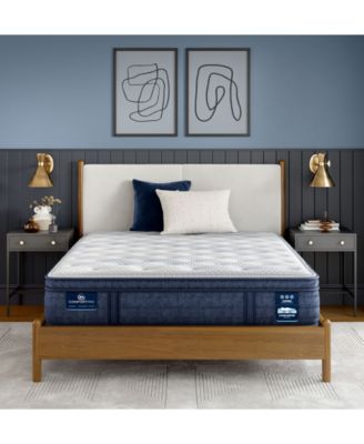 Serta - iComfortPro Dartmouth 15" Latex Foam Plush Pillow Top Mattress Set - King