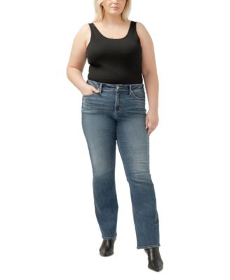 Silver Jeans Co. - Plus Size Suki Curvy-Fit Slim Bootcut Jeans