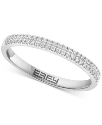 EFFY Collection - Diamond Double Row Ring (1/6 ct. t.w.) in Sterling Silver
