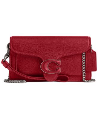 COACH - Tabby Polished Pebble Leather Mini Wristlet