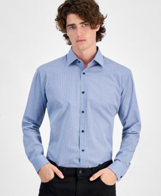 Hugo Boss - Men's Valerio Poplin Printed Modern-Fit Dress Shirt