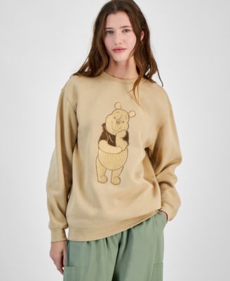 Freeze 24-7 - Juniors' Embroidered Winnie The Pooh Crewneck Sweatshirt