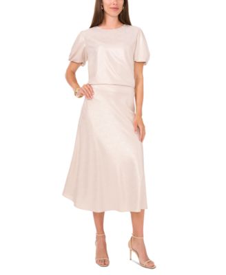 Vince Camuto - Women's Bias-Cut A-Line Midi Skirt