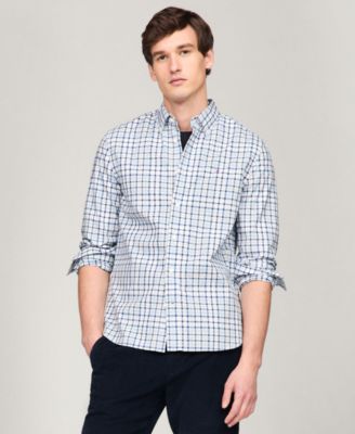 Tommy Hilfiger - Men's Long Sleeve Printed Button-Down Shirt
