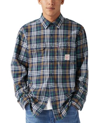 Levi's - Men's Relaxed Fit Workwear Boone Plaid Long Sleeve Button-Front Shirt