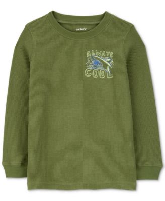 Carter's - Toddler Boys Shark Graphic Thermal Long-Sleeve T-Shirt